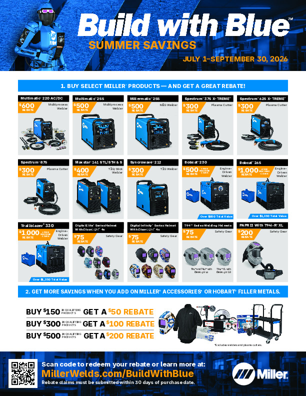 Miller Electric, July - September 2026